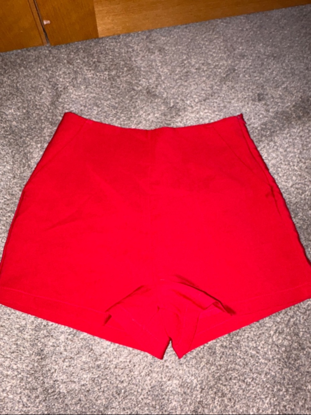 High-Waist Red Women’s Shorts